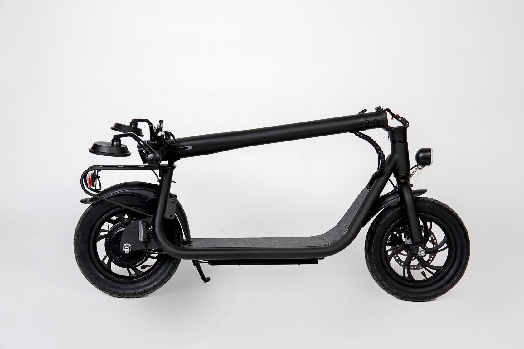 Side view of the 12-inch fat tire electric scooter