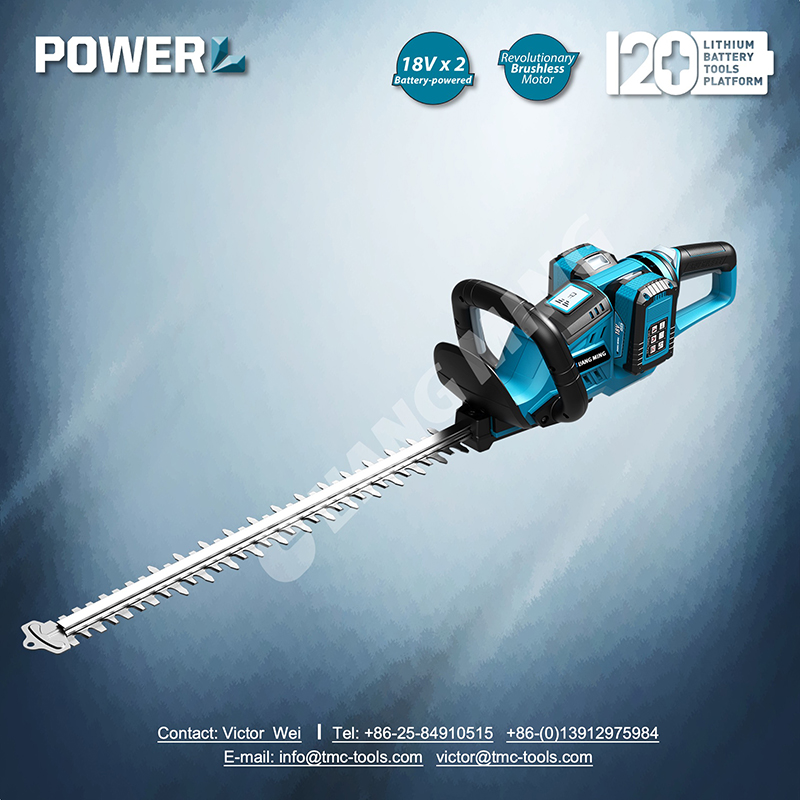 36V(18Vx2) brushless lithium battery cordless hedge trimmer - Image 2