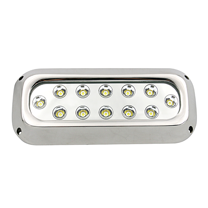 Surface-mounted LED marine light unit