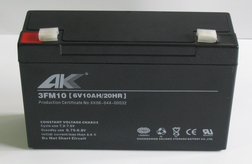 6V 10Ah Sealed Lead-Acid Battery