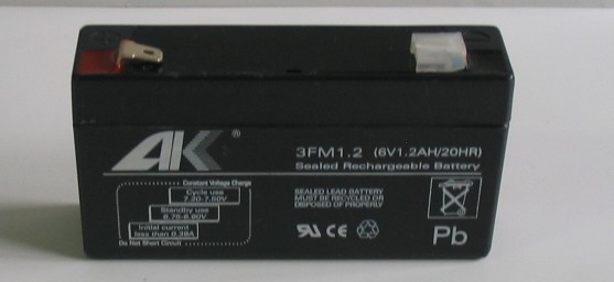 6V 1.2Ah Sealed Lead-Acid Battery