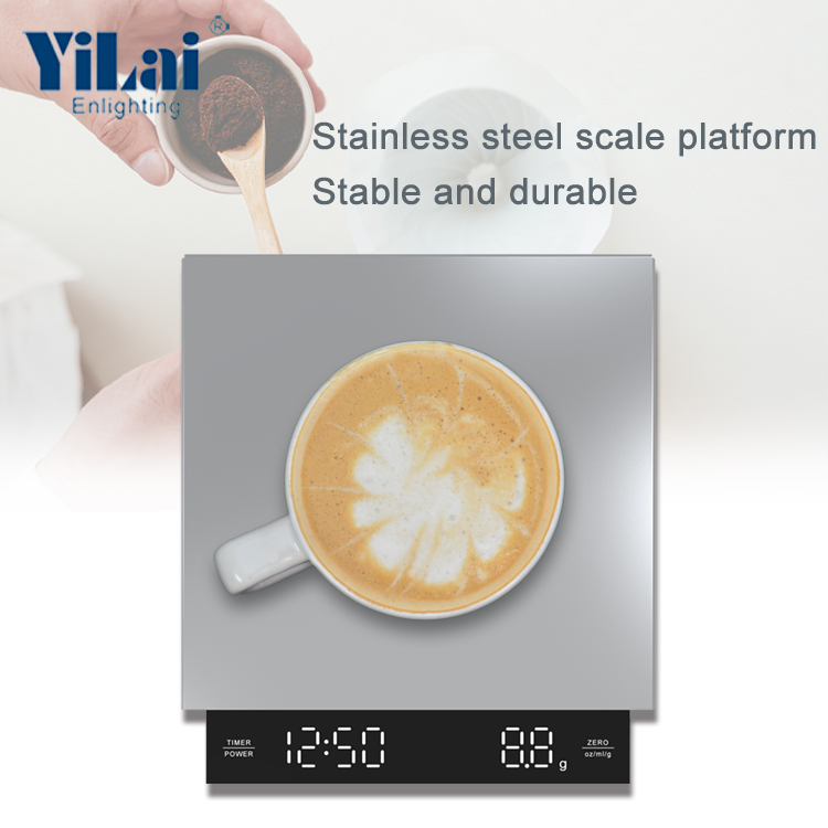 Digital Kitchen Scale with Stainless Steel Platform
