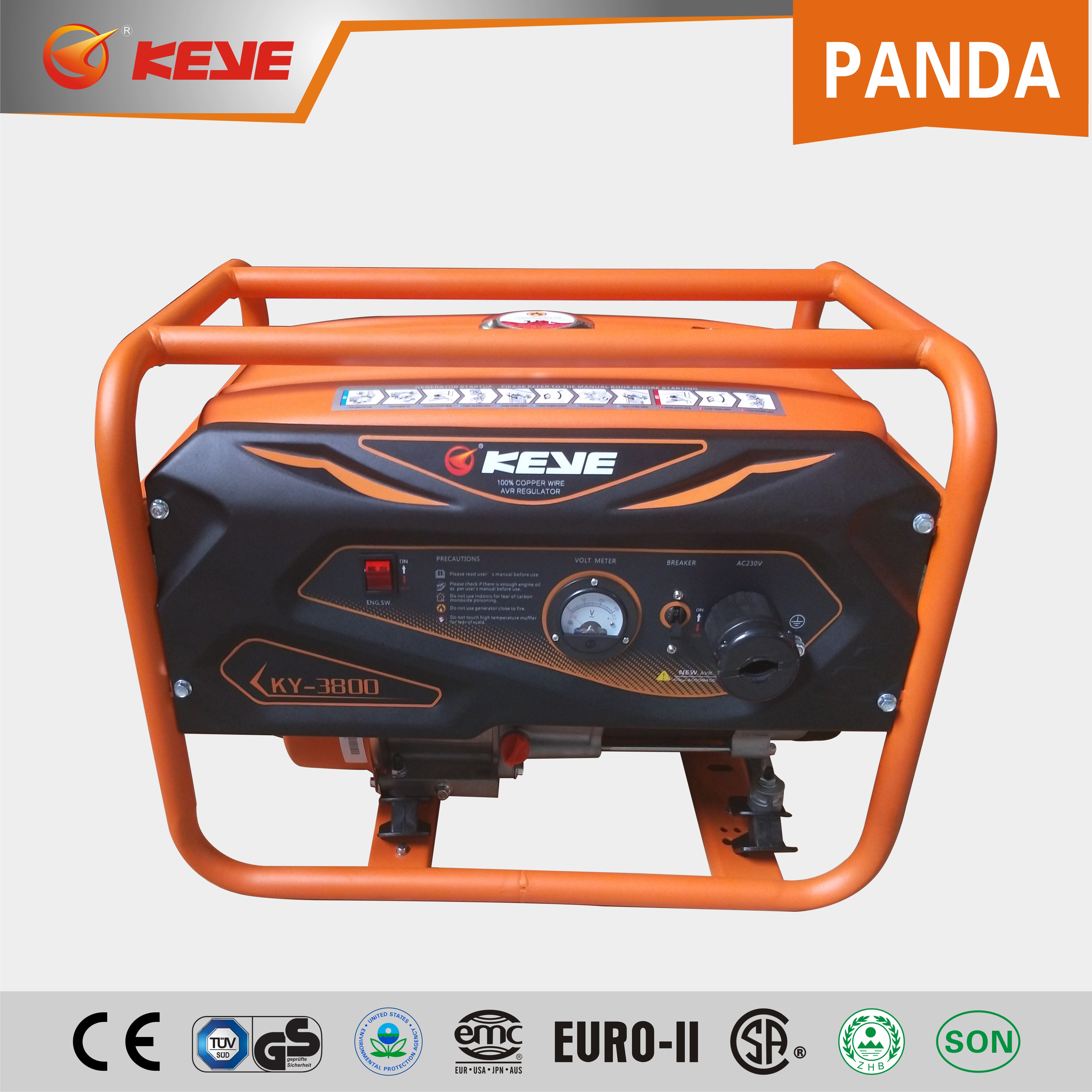 3kW Portable Gasoline Generator with AVR