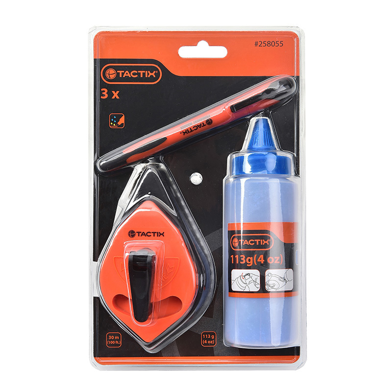 Chalk Line Set with Chalk and Marker