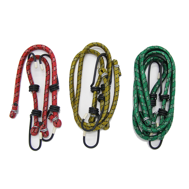Elastic Luggage Straps with Metal Hooks - 3-Piece Set
