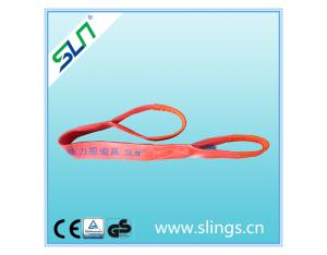 Close-up of high-strength polyester webbing material