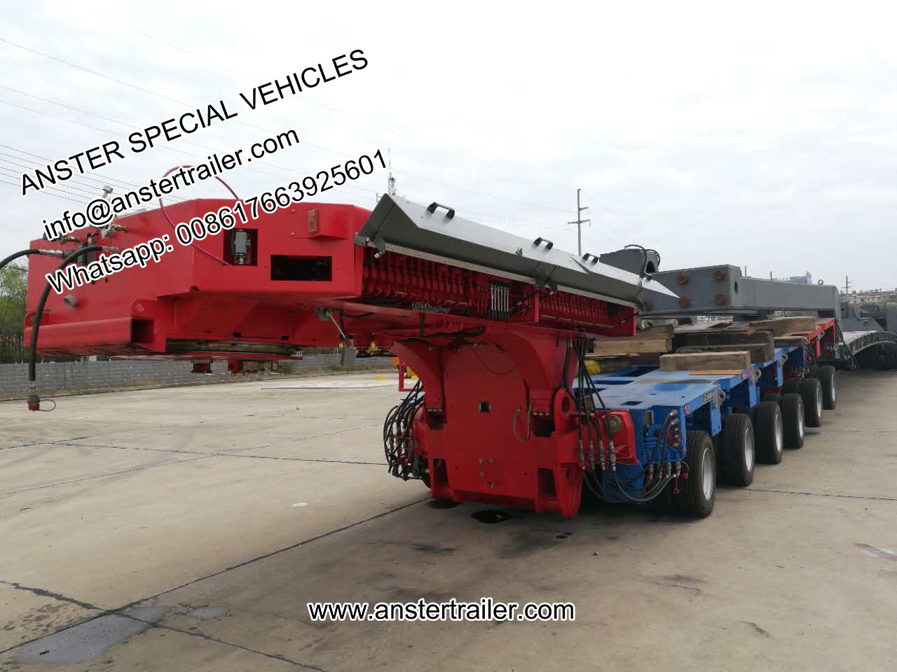 Multi-Axle Hydraulic Modular Trailer