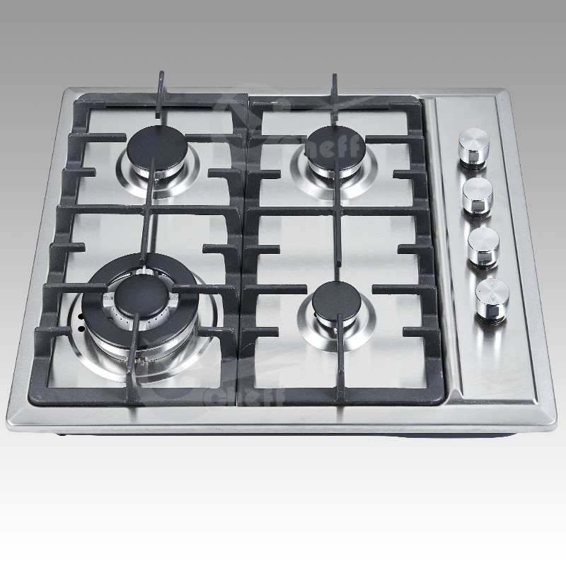 4 burner sabaf blue flame gas hob stainless steel - Image 3