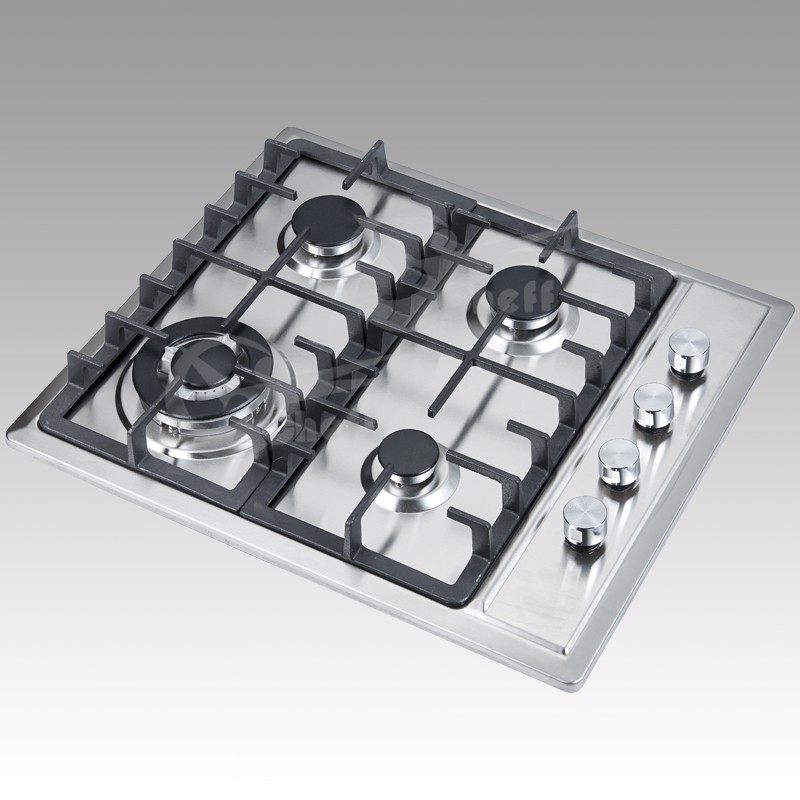 4 burner sabaf blue flame gas hob stainless steel - Image 2