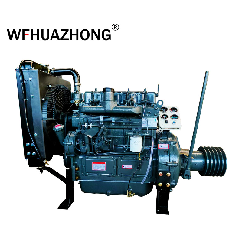 4-Cylinder Diesel Engine with Clutch and Pulley