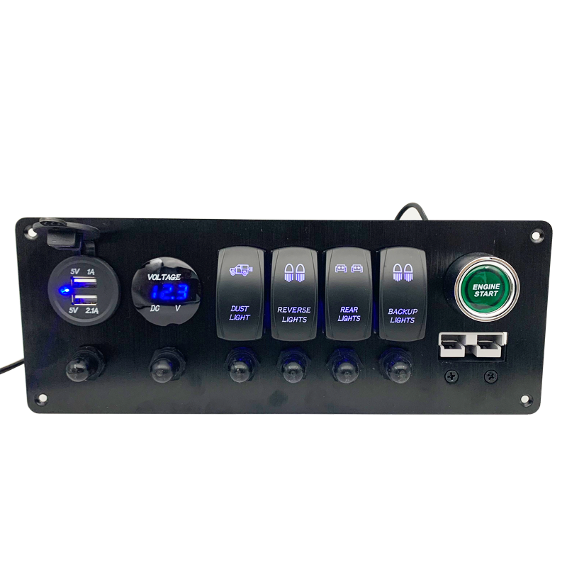 4 Gang Boat Switch Touch Rocker Switch Panel Aircraft Toggle Switch Panel 12 V Electrical - Image 3