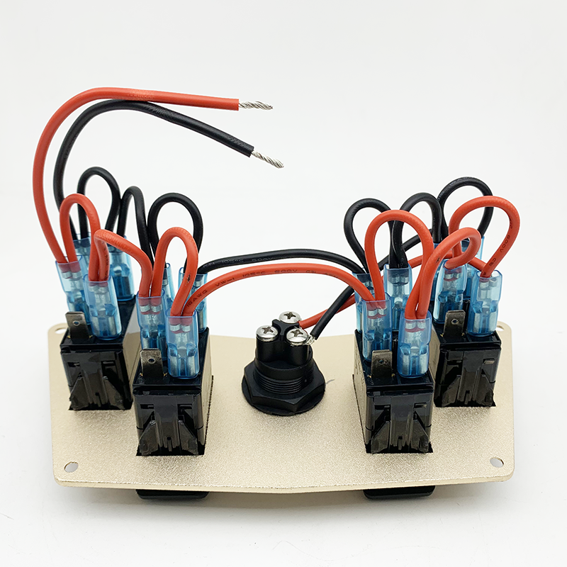 Rear view showing pre-wired connections and insulation