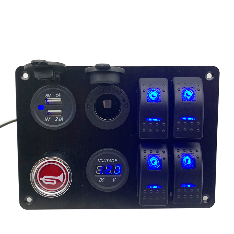 Complete Switch Panel with USB and Power Socket