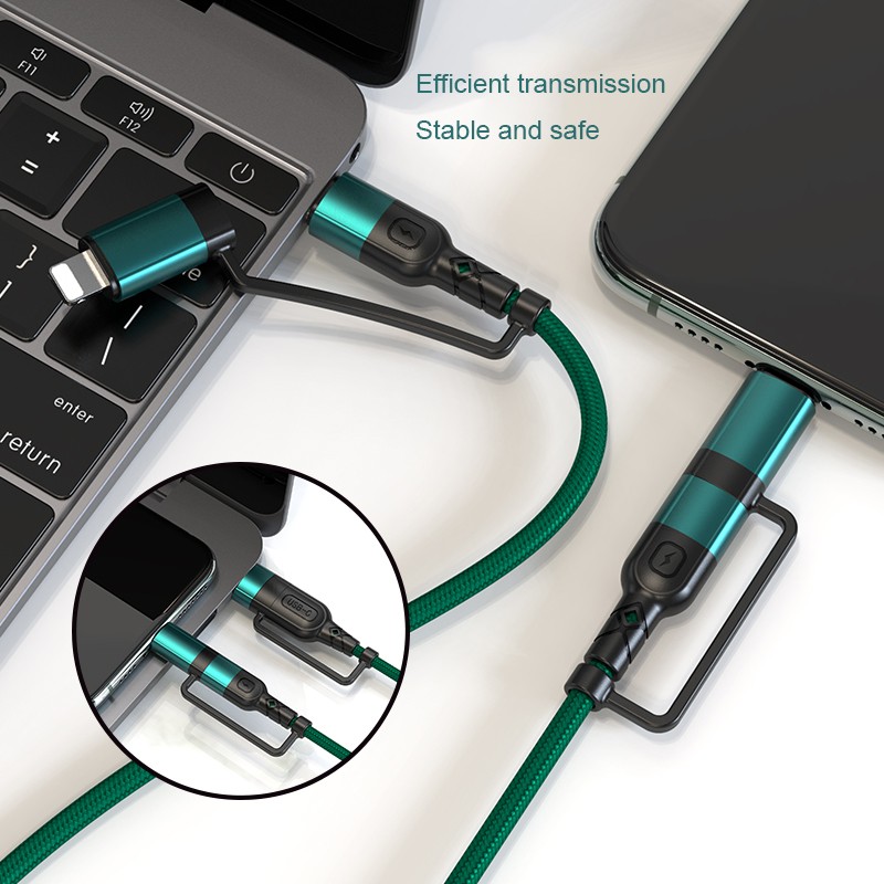 4 in 1 USB cable, PD cable, QC3.0 USB cable, super charge data cable - Image 3