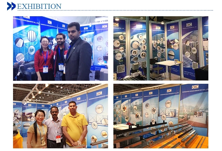 Industrial exhibition display of conveyor components