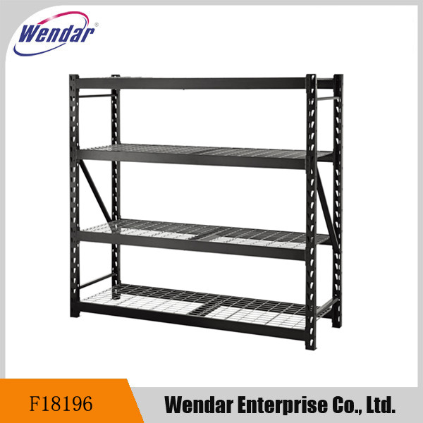 Four-Tier Steel Wire Shelving Unit