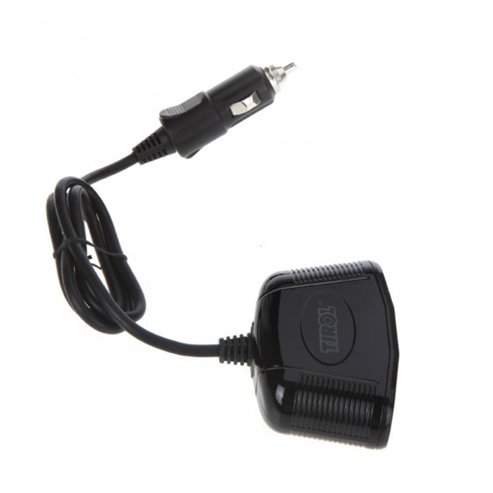 Four-Way Car Cigarette Lighter Socket Adapter with USB