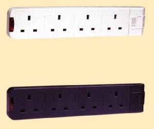 Quad Outlet Extension Socket