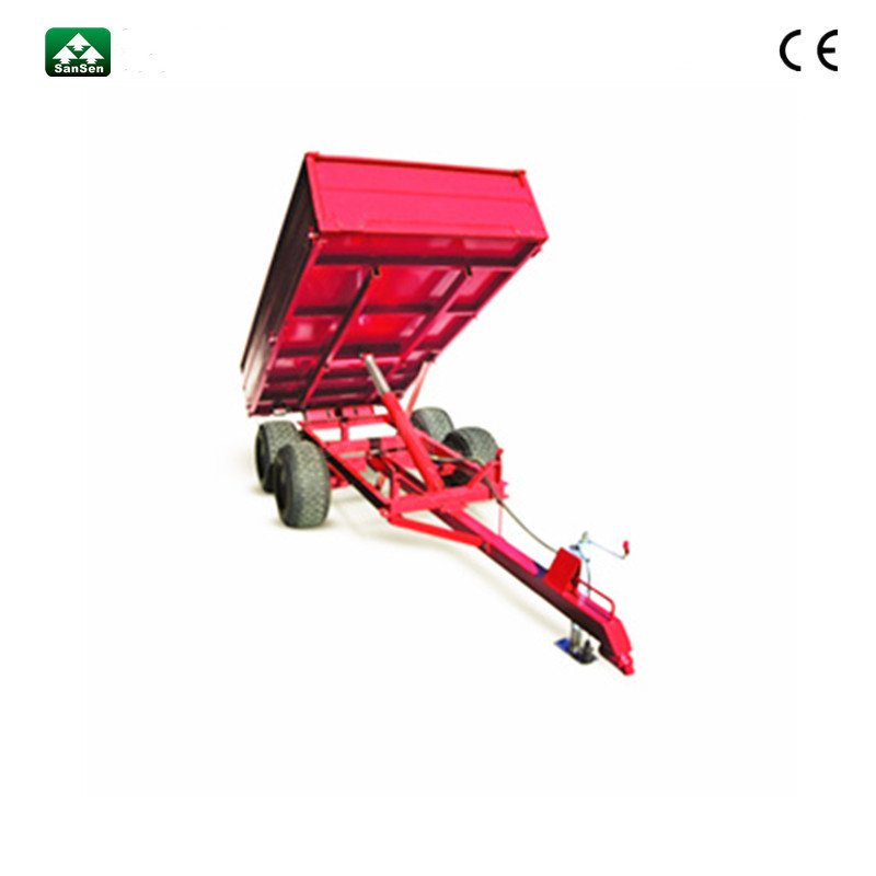 4 wheels tractor farm tipping trailer - Image 2