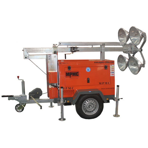 Mobile Light Tower with Telescopic Mast