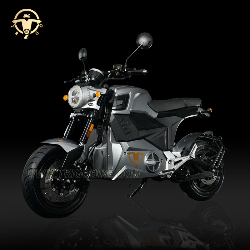 Electric motorcycle front profile