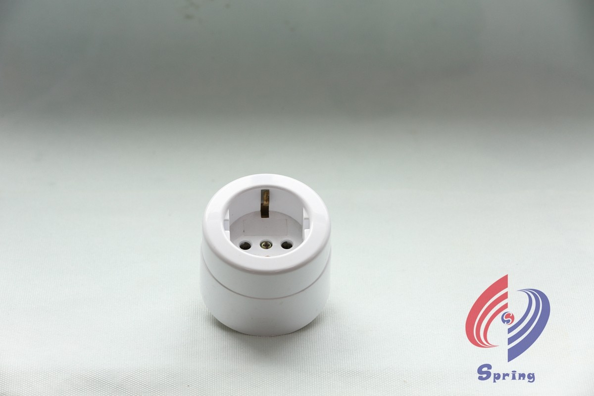 Ceramic European Standard Electrical Socket 16A 250V