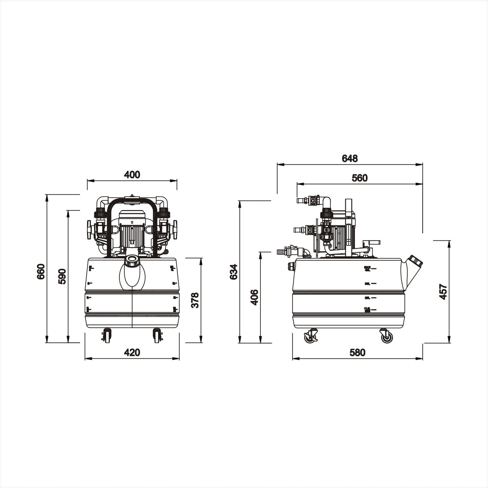 40L power flushing pump - Image 2