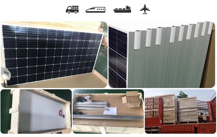 Solar panel packaging and transport