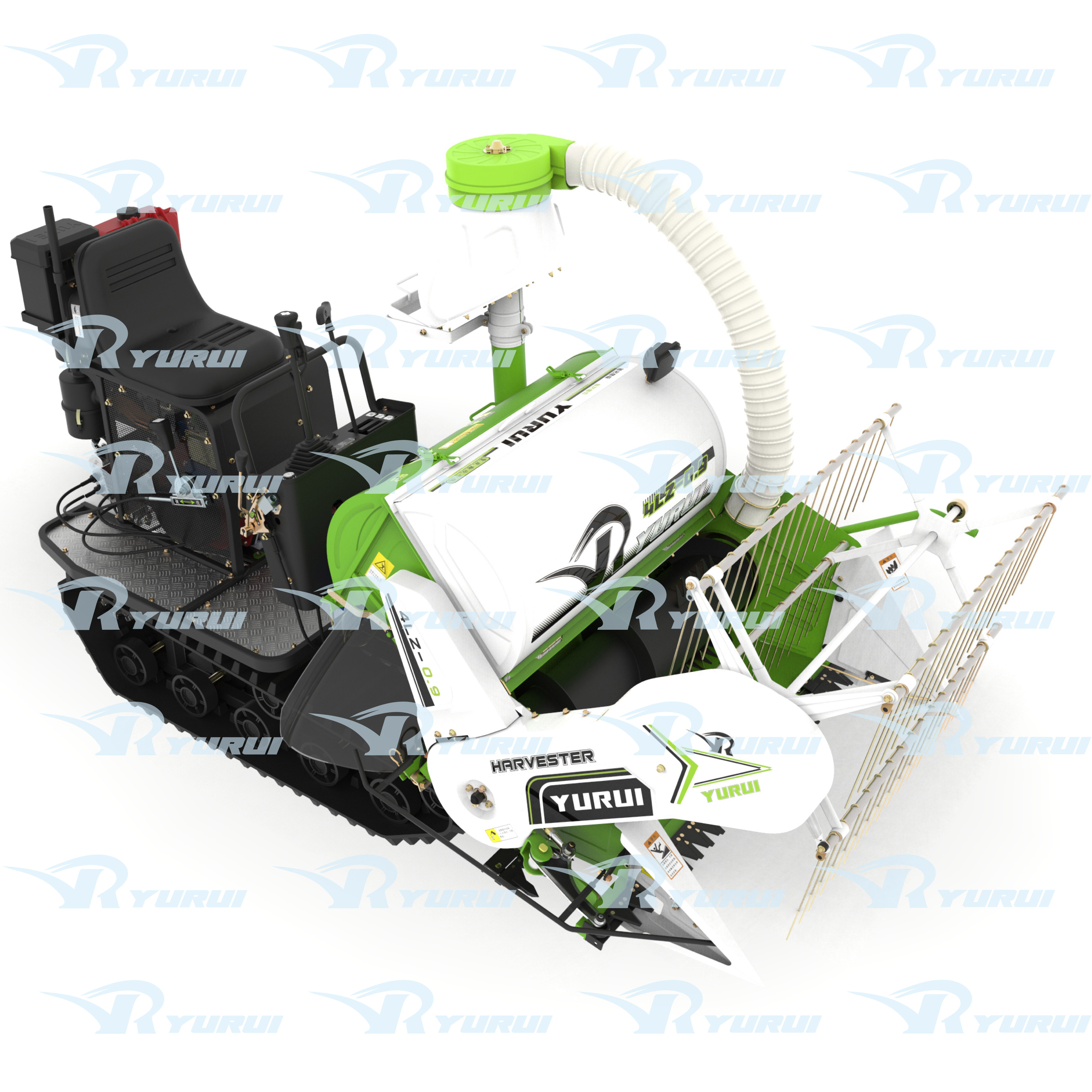 4LZ-0.9 YURUI small type rice harvester - Image 3