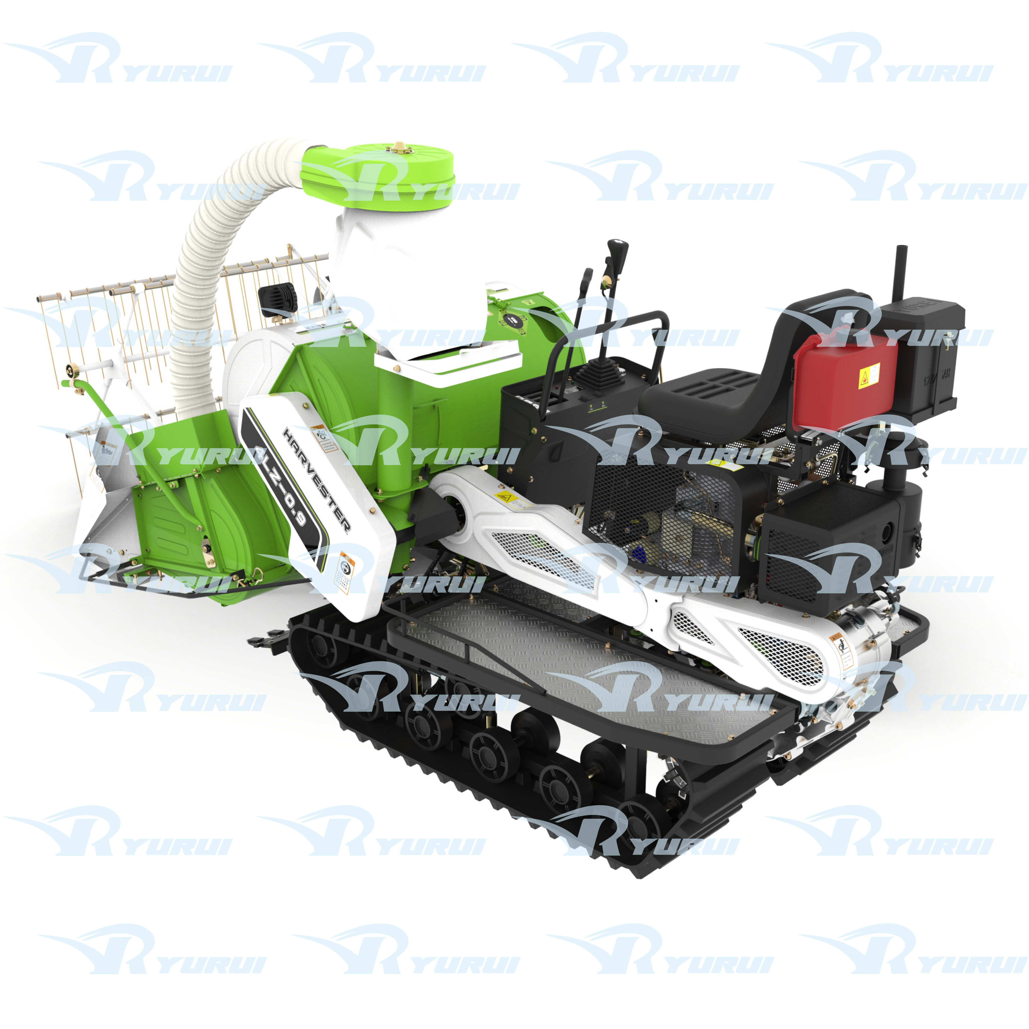 4LZ-0.9 YURUI small type rice harvester - Image 2
