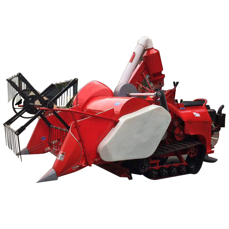 4LZ-1.0 Mini Rice Harvester in operation