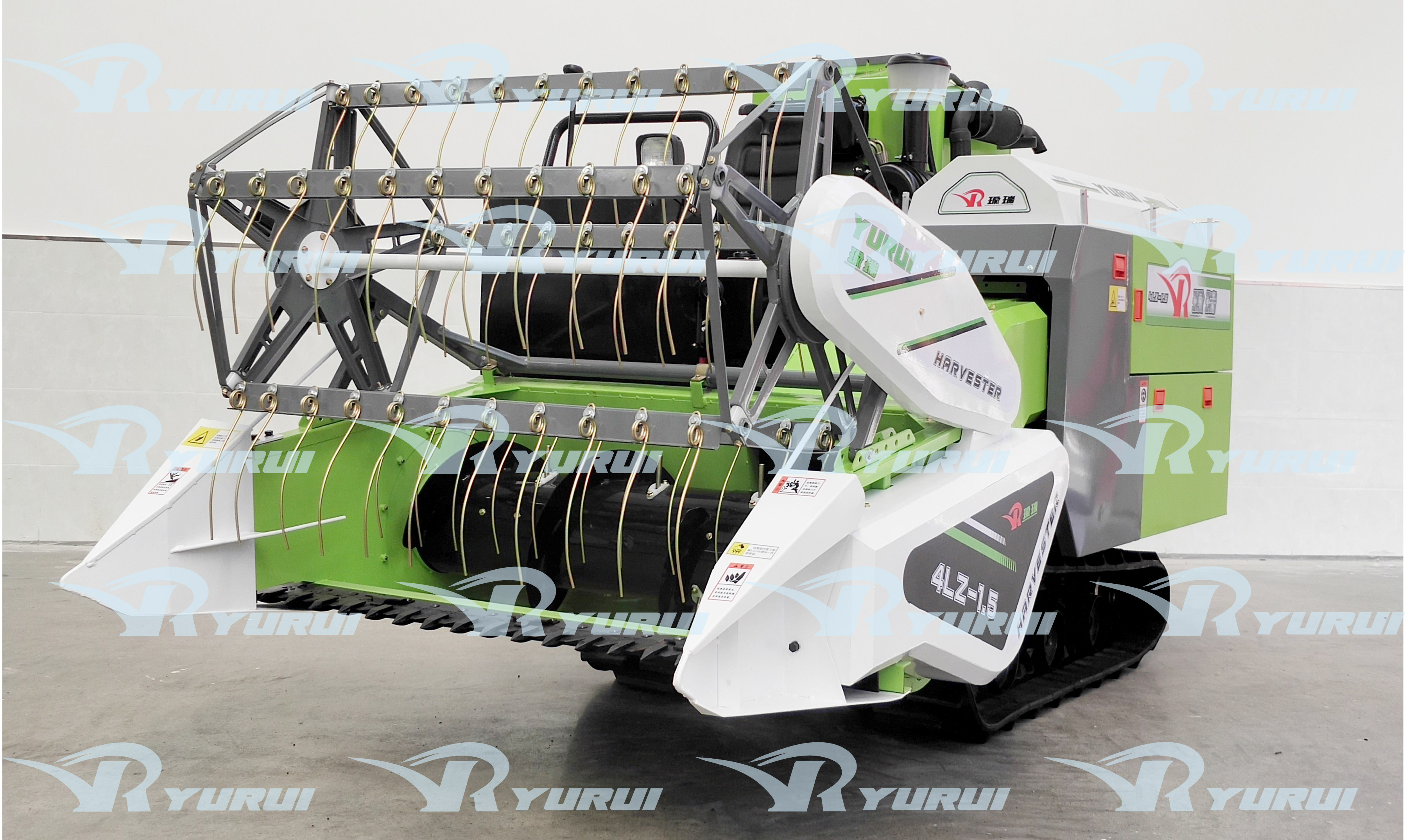 4LZ-1.5 YURUI small type rice and wheat harvester - Image 2