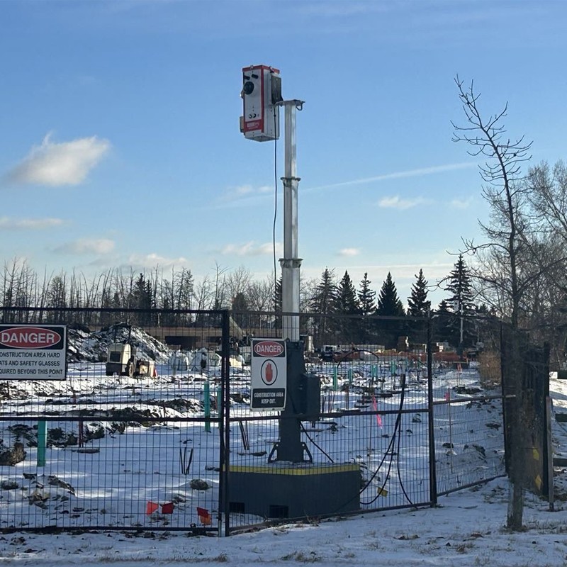 4m Manual Telescopic Mast with Forklift Base