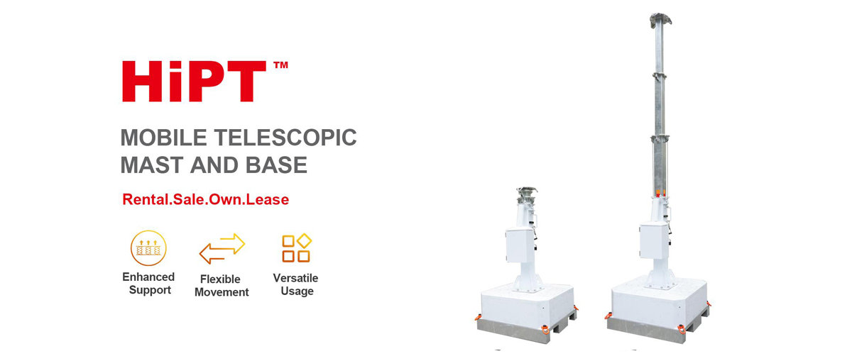 Mobile telescopic mast and base overview