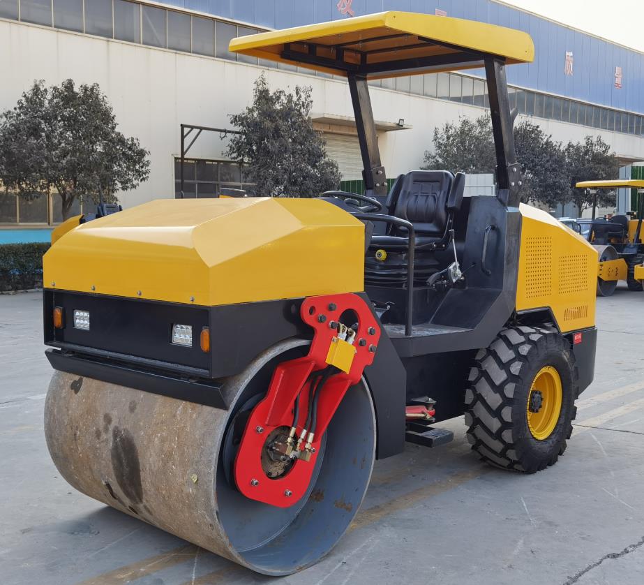 4Ton roller vibratory single drum road roller vibrator mini compactor - Image 2