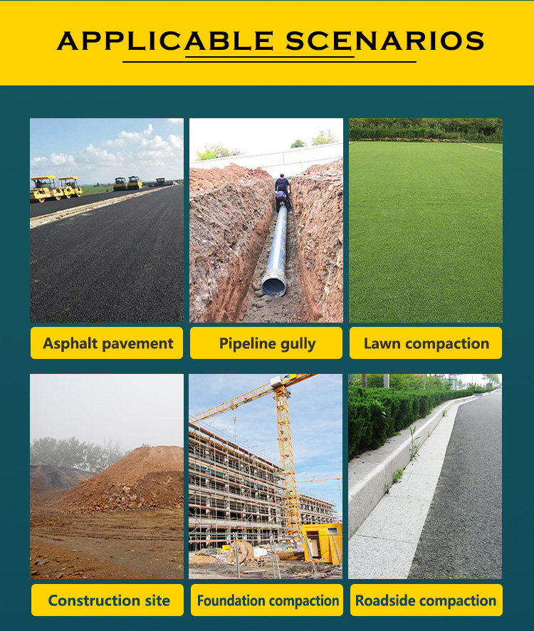 Application scenarios for vibratory compactor