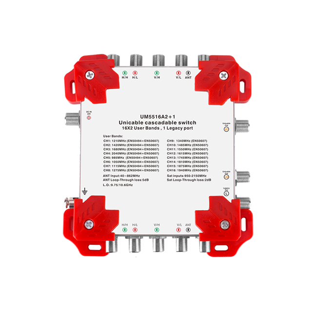 Satellite Unicable Multiswitch with 16 User Bands