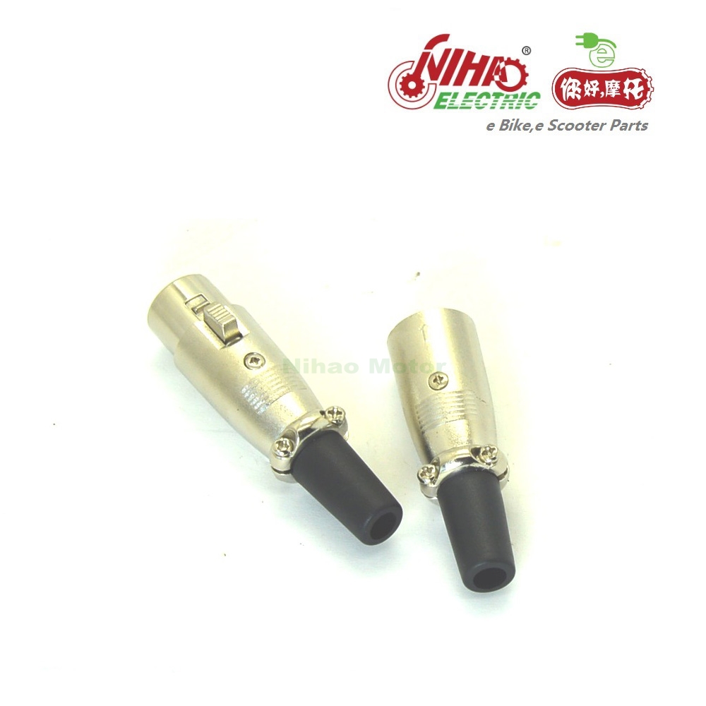 50 E-BIKE 3 Pins/Poles XLR Male Connector For Ebike Bicycle Electric Scooter E bikes Motor - Image 3