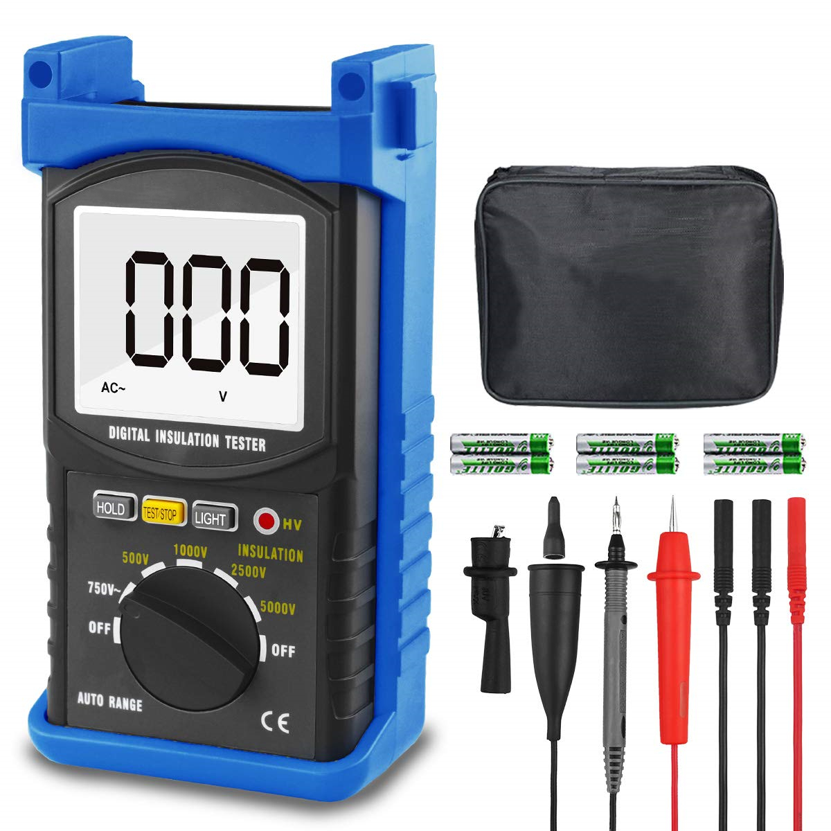 Digital Insulation Tester with Accessories