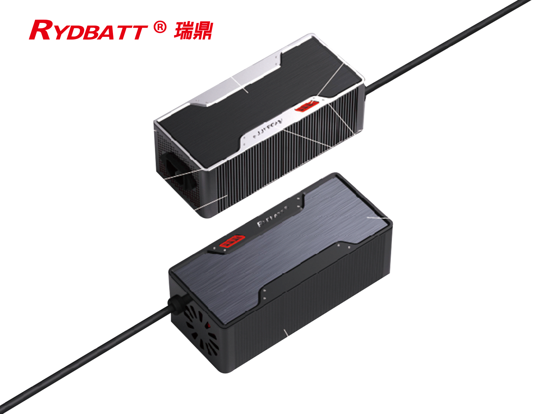 500W Lithium Ion Motorcycle Battery Charger Plug In With Status Indication - Image 2