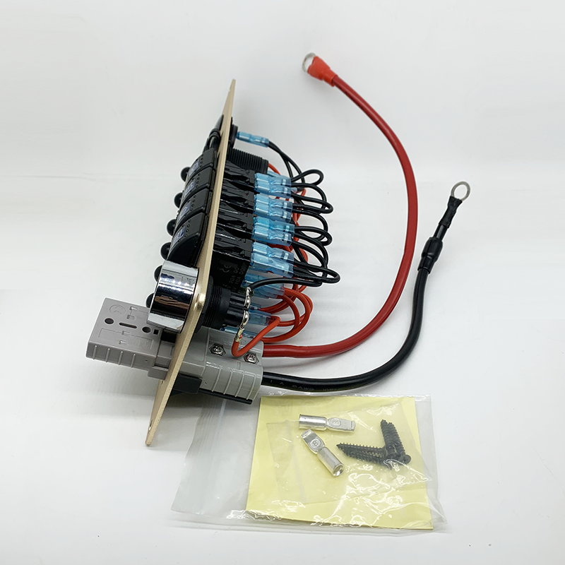 Full panel assembly with wiring and fuses
