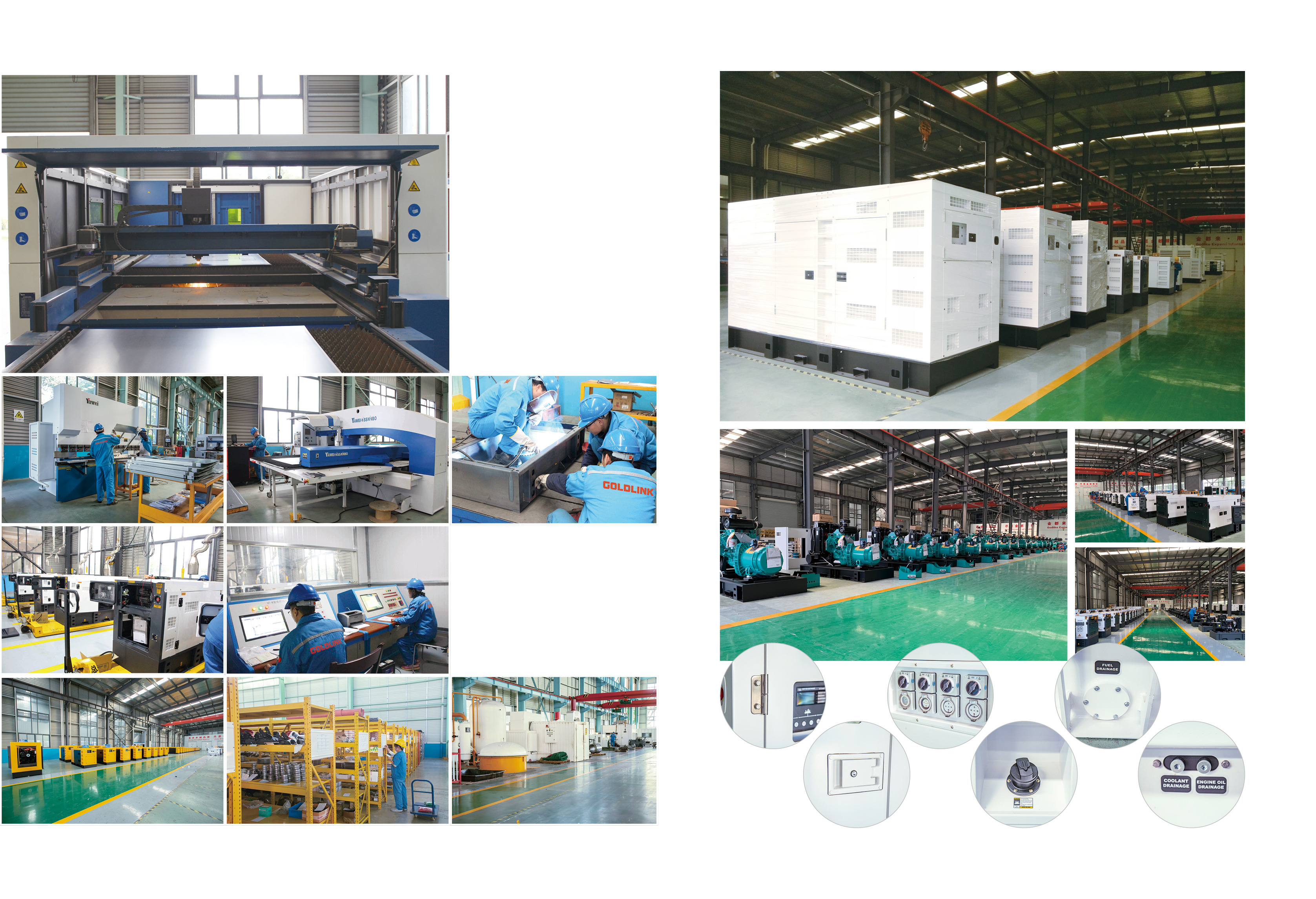 Generator maintenance points and assembly