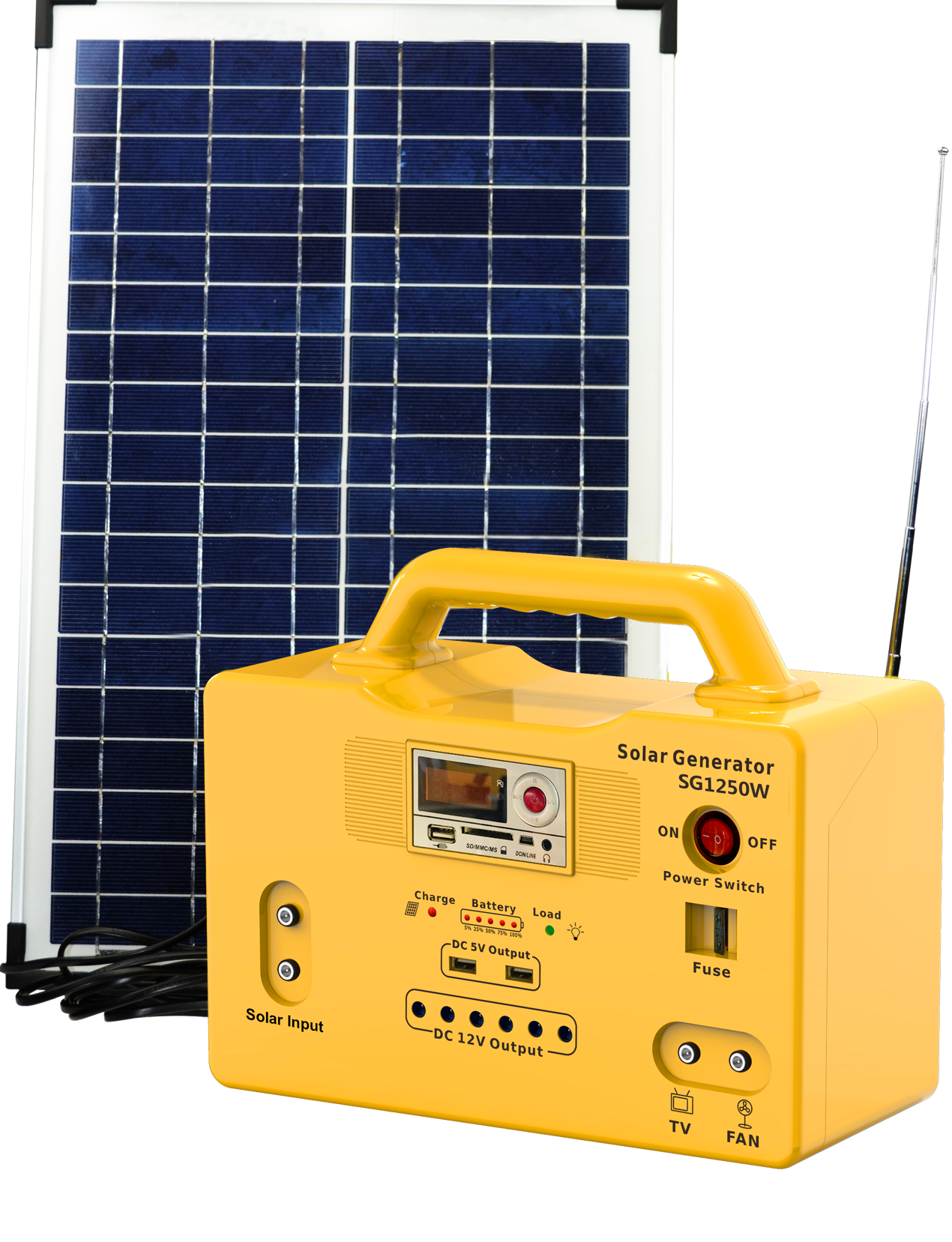 50W solar power generation system solar generator home outdoor lighting - Image 2