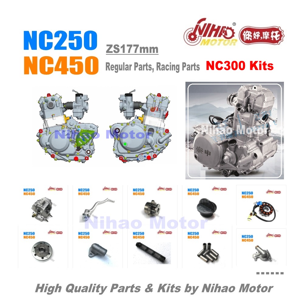 51-piece full gasket kit for ZS177MM engines