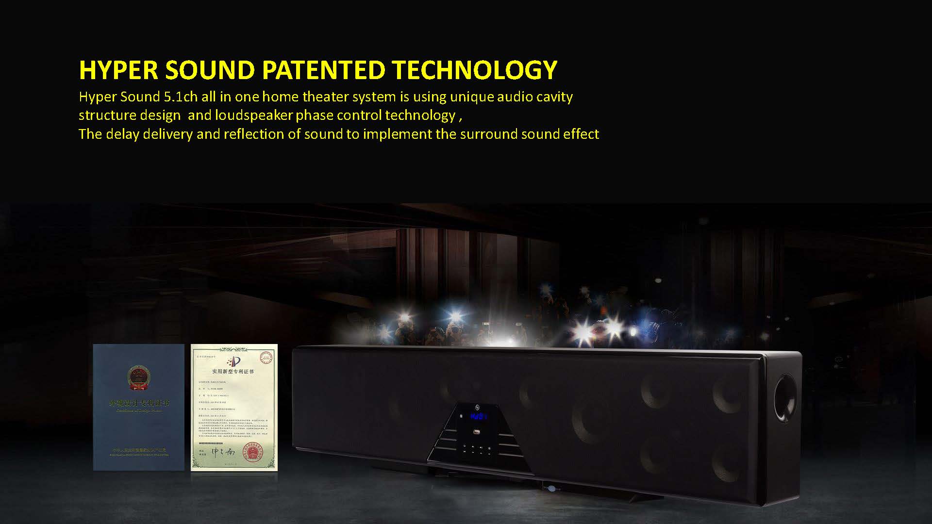 Surround sound technology illustration