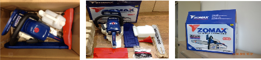 52cc Gasoline Chainsaw in color carton packaging