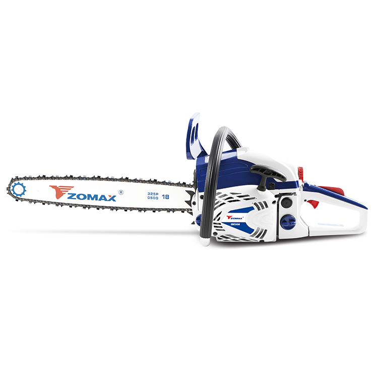 Side view of 54cc chainsaw