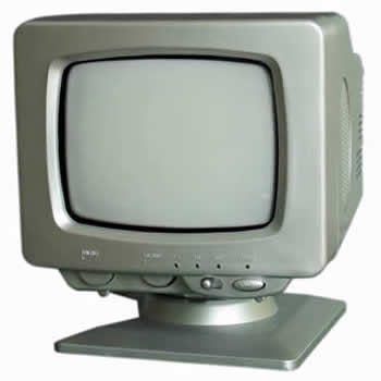 5.5-inch Black and White Portable Television with AM/FM Radio