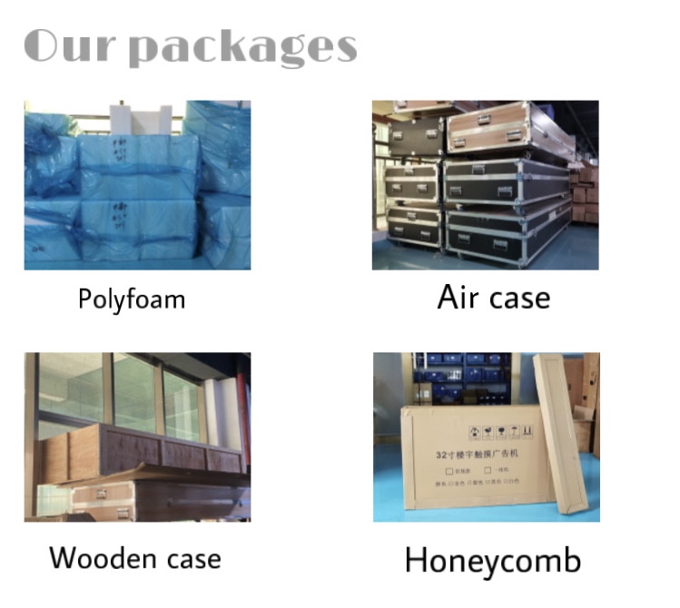 Packaging options for digital signage kiosk