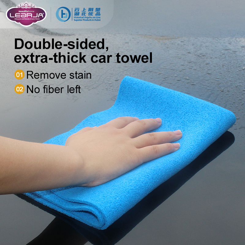 55*36cm thickened super absorbent colourfast cleaning cars PVA towel Auto accessories absorbent towel thicken enlarge and lint free. - Image 2